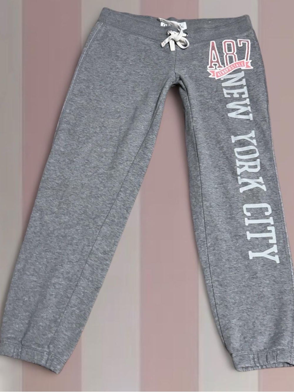 Aeropostale Y2K Grey Cuffed Sweatpants
